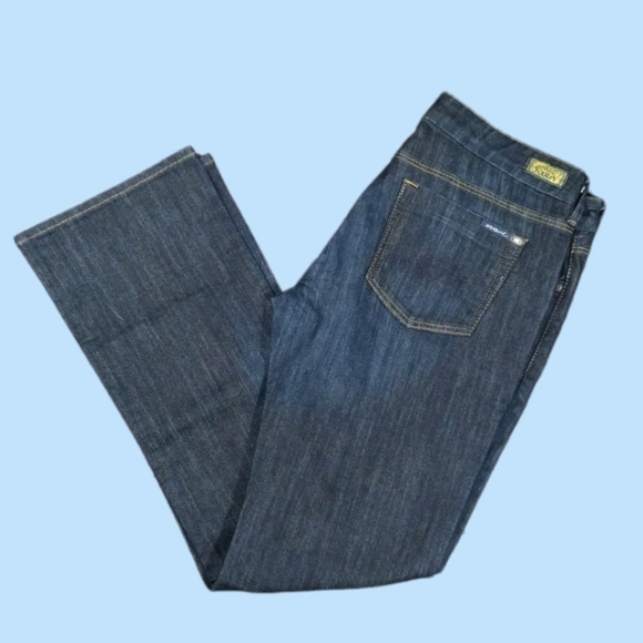 Qualue Supereure de Mavi Women's Jeans Sz 31 Olivia Style Straight Leg Dark Wash - Picture 1 of 7